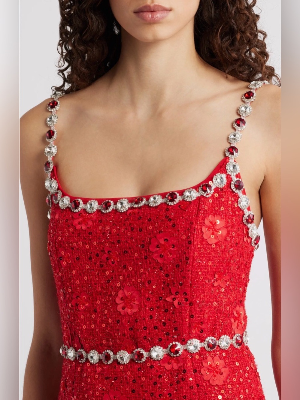 elliatt Adeline Embellished Sequin Tweed Cocktail Minidress Size:S $278 - Picture 3 of 12
